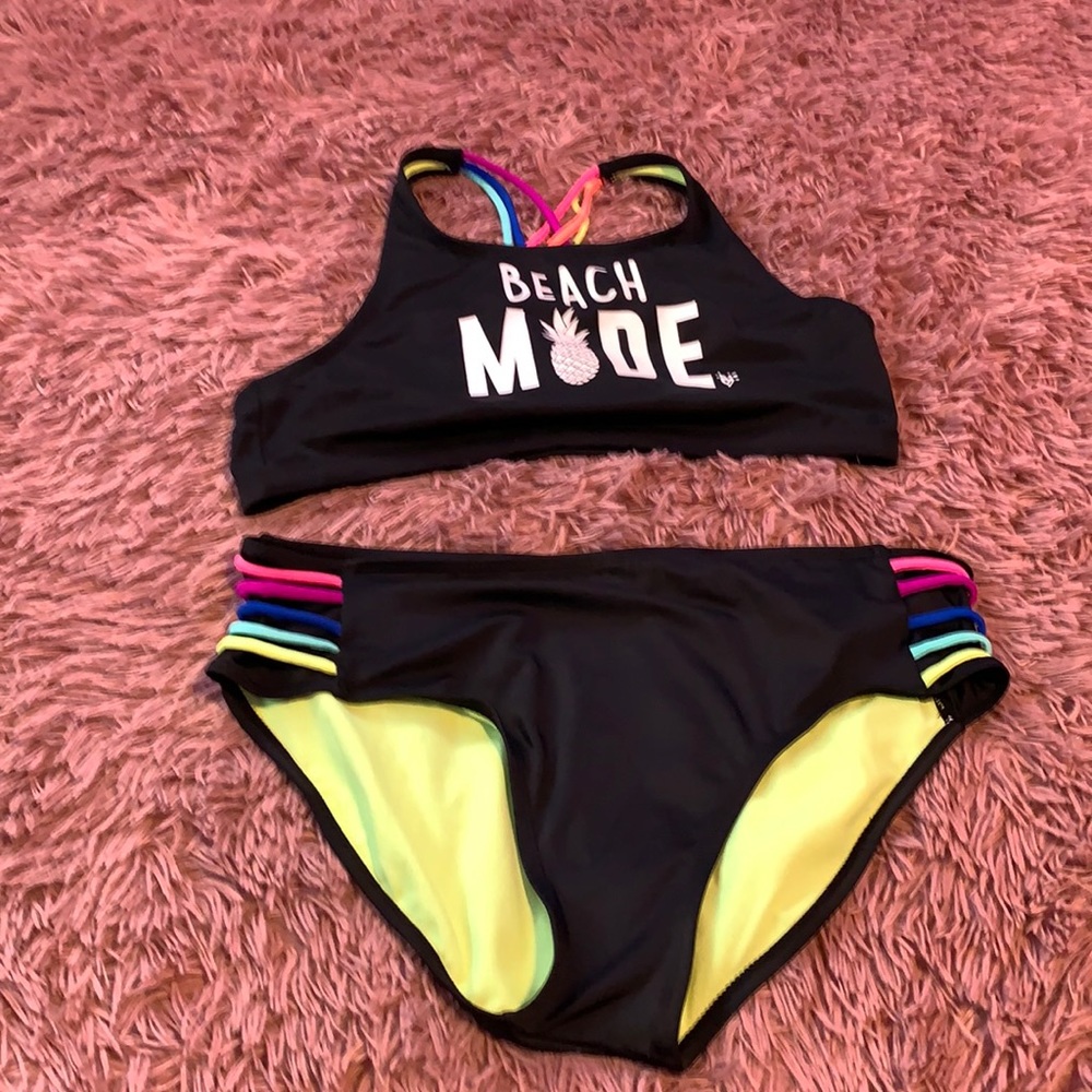 Justice Girls Swimsuit Bikini size 20 plus